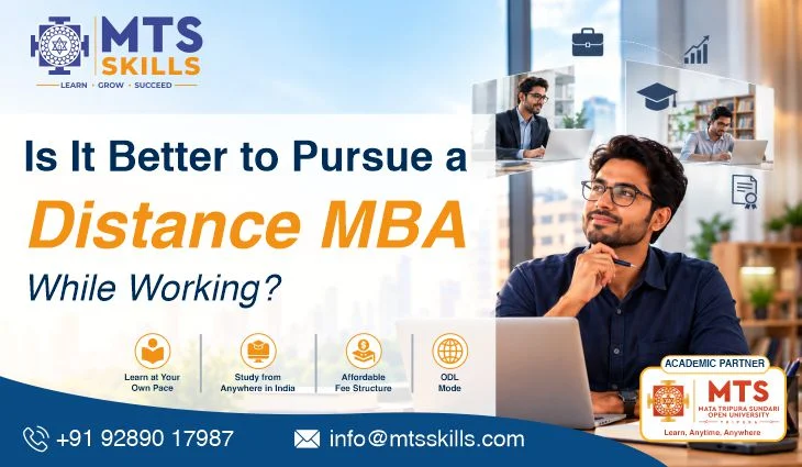 Distance MBA while working